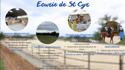 PENSION DISPONIBLE ECURIE DE ST CYR