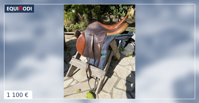 Selle en cuir + étrivière - Accessoires animaux