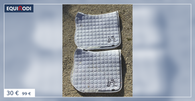 Tapis De Selle Amortisseur Equiline Techno Air – Blanc, état Excellent