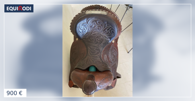 Selle Burro Mexicaine Vintage En Cuir Taille 12 Pouces