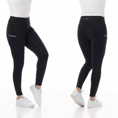 Legging Agadir Riding World full grip pour enfant en noir