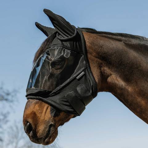 Masque anti-mouches et anti-uv Doux de chez Equi-thème