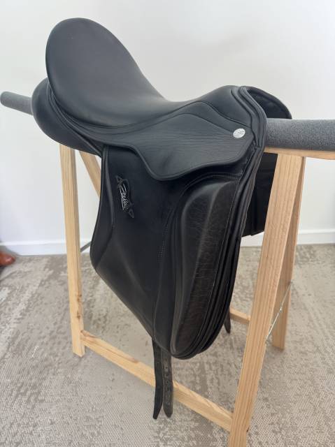 Selle de Dressage Zaldi Sanjorge Plana 17,5 - Cuir
