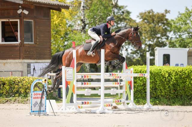 Jument cso de 5 ans par master van de helle