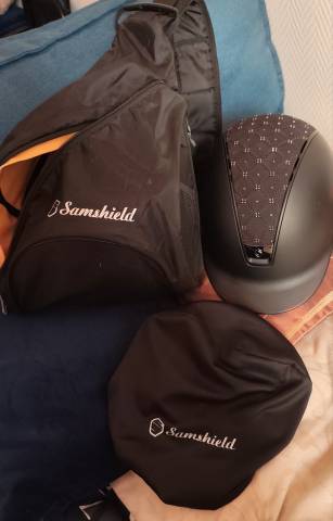 Casque équitation Samshield 2.0 Shadow Matt Black avec 