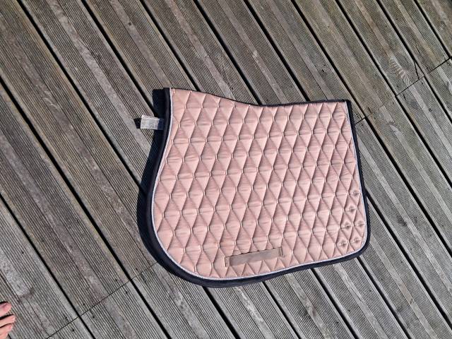 Tapis de selle Decathlon rose