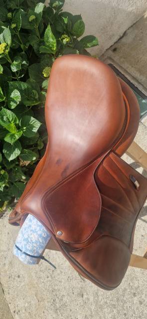 Selle Butet obstacle 17&rdquo; 2023 + Bavette - Etat +++