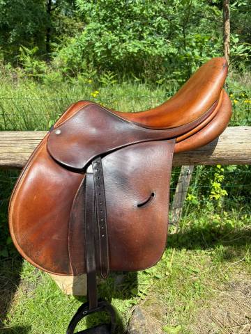 Selle Child&eacute;ric CSO 17,5 double quartier &ndash; bon &eacute;tat
