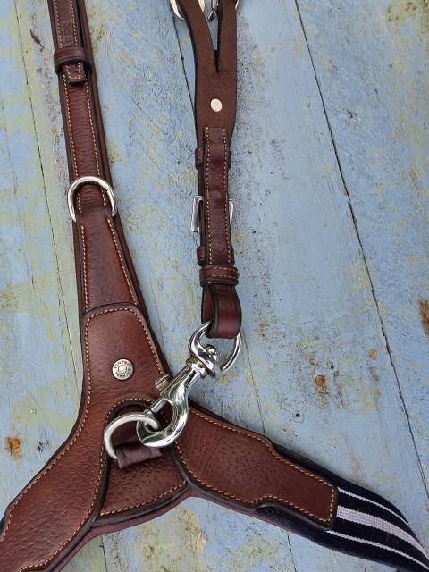 Collier de chasse &eacute;lastique grain&eacute; 3 points Antar&egrave;s 