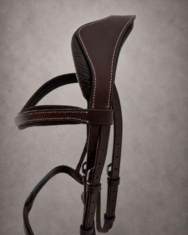 Filet / bridon anatomique style Antares marron full 