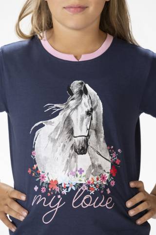 T-shirt manches courtes Horse Spirit - HKM - Confort coton