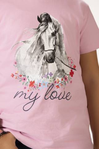 T-shirt manches courtes Horse Spirit - HKM - Confort coton