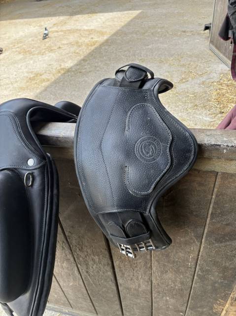 Selle aachen forestier 17 3a cuir de veau noir 2024