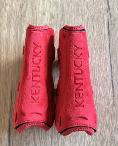 Gu&ecirc;tres kentucky velours rouge S
