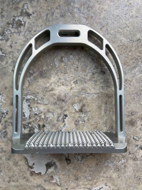 Étriers MOS Équitation aluminium gris