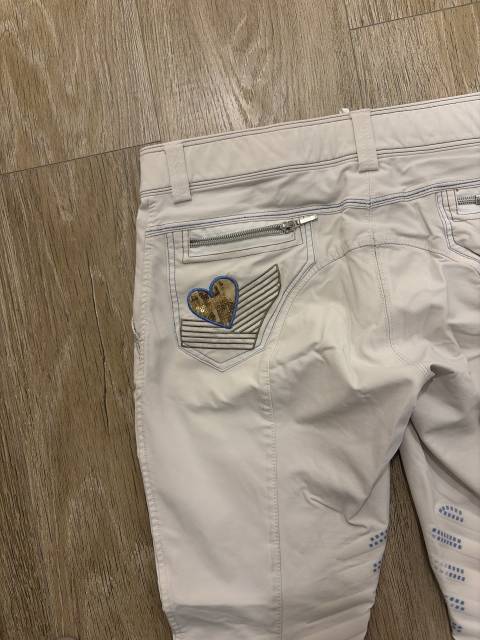Pantalon blanc et bleu 