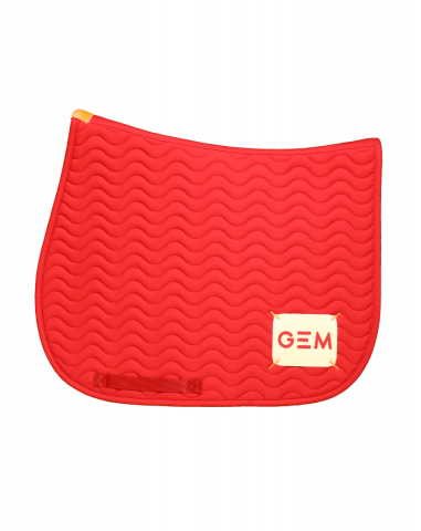 Tapis de selle TOUC TOUC - GEM - Rouge vibrant