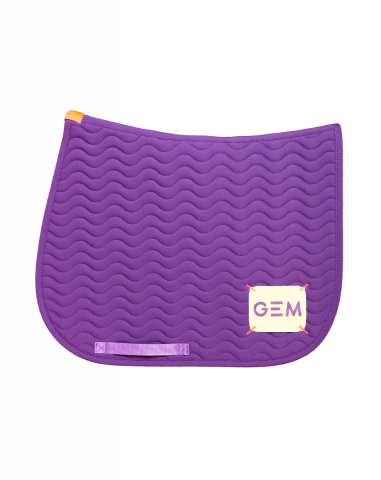 Tapis de selle TOUC TOUC Obstacle - GEM - Violet tendance