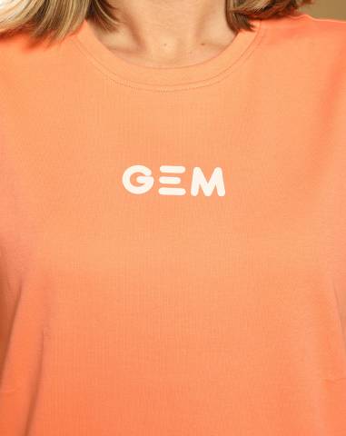 Tee-Shirt Happy Corail - GEM - Coupe oversize tendance