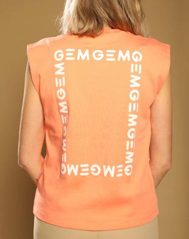 Tee-Shirt Happy Corail - GEM - Coupe oversize tendance