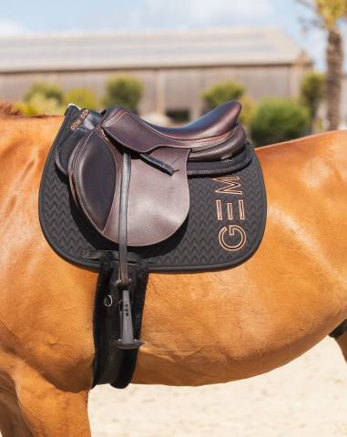 Tapis de selle TEN mixte - GEM - Matelassage en V