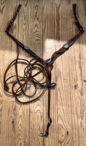 Ensemble Western MONTANA 100% Cuir NEUF