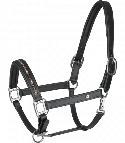 Licol en cuir Crystal X-Line - Waldhausen - Muserolle rembourr&eacute;e