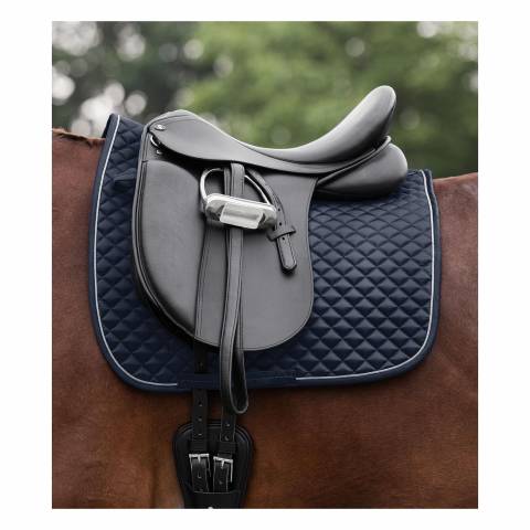 Tapis de Selle Félix Glam Bleu marine - Waldhausen - Mousse amortissante