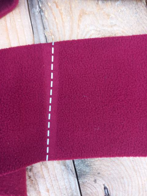 Lot de 4 bandes de polo CSO / Equith&egrave;me - Bordeaux