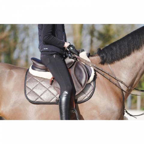 Tapis de selle Glitter Dore - Ju & Pa - Rembourrage optimal