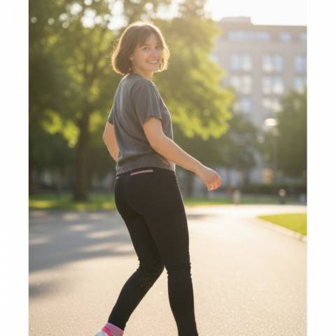 Pantalon d'&eacute;quitation Olivia - JU & PA - Tissu stretch