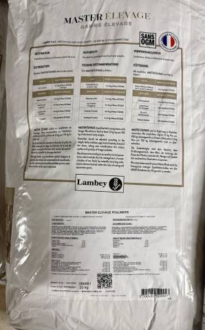 Lambey Master Elevage 20Kg - Poulain / Poulini&egrave;re