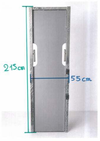 S&eacute;paration de t&ecirc;te pour stalle - Acier galvanis&eacute;