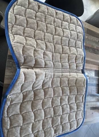 Tapis d&rsquo;&eacute;quitation Harcour bleu marine