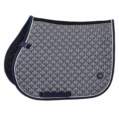Tapis de selle Pilar motif Print - HV POLO - Tissu satin&eacute;