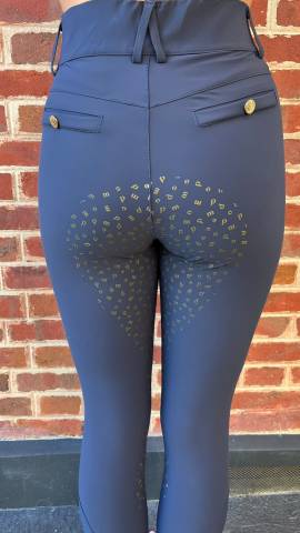 Pantalon d&rsquo;&eacute;quitation Pomme bleu marine