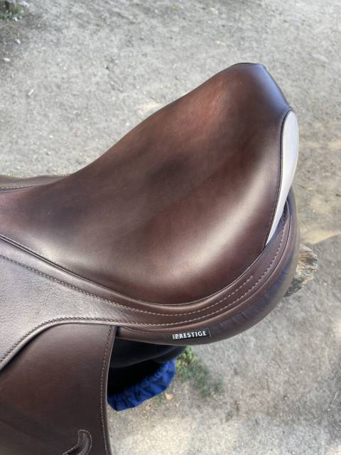 Selle Prestige Paris 17"/33 &ndash; Tabac &ndash; Double veau