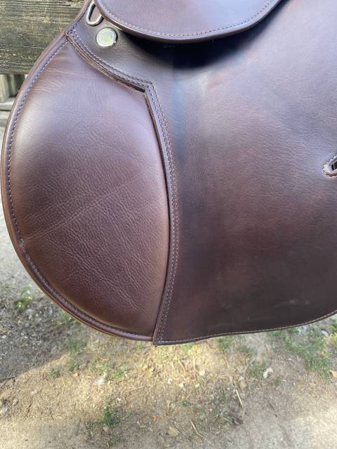 Selle Prestige Paris 17"/33 &ndash; Tabac &ndash; Double veau