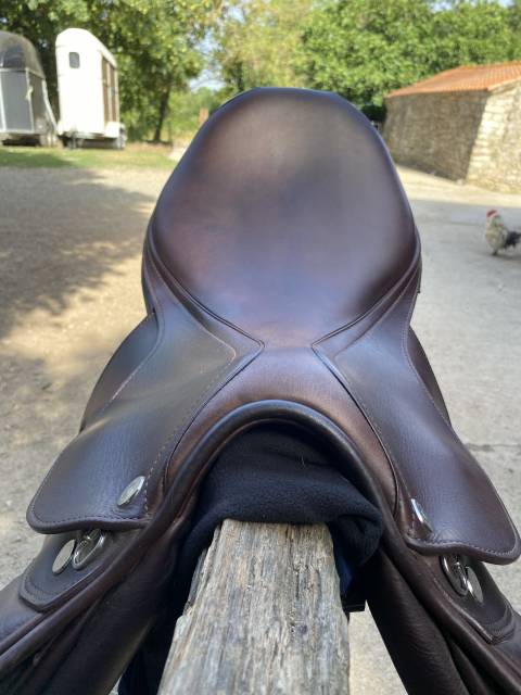 Selle Prestige Paris 17"/33 &ndash; Tabac &ndash; Double veau