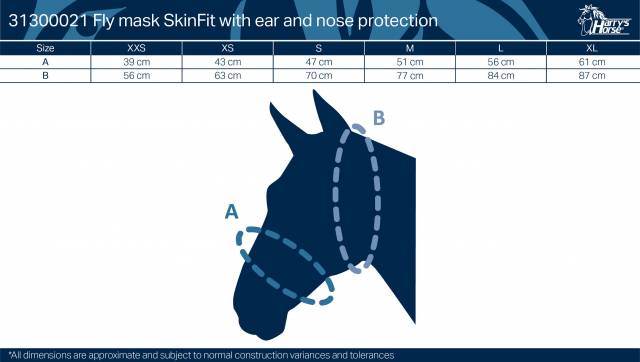 Masque anti-mouches Skinfit avec oreilles et naseaux - HARRY'S HORSE