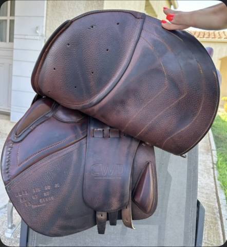 Selle CWD SE01 17,5" &ndash; Excellent &eacute;tat &ndash; Cuir chocolat