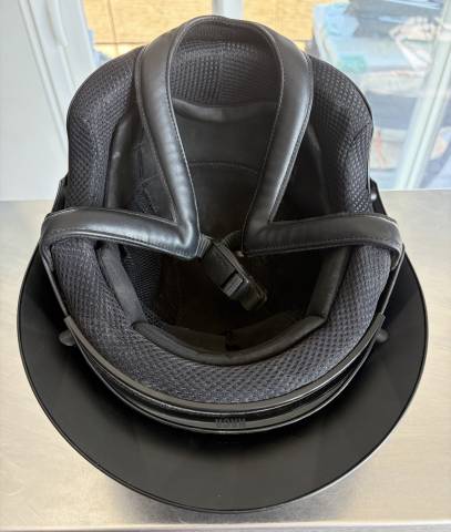 Casque NACA Gravity S Noir mat taille S avec visi&egrave;re 