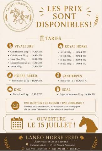 ALIMENTATION / GRANULE CHEVAUX 