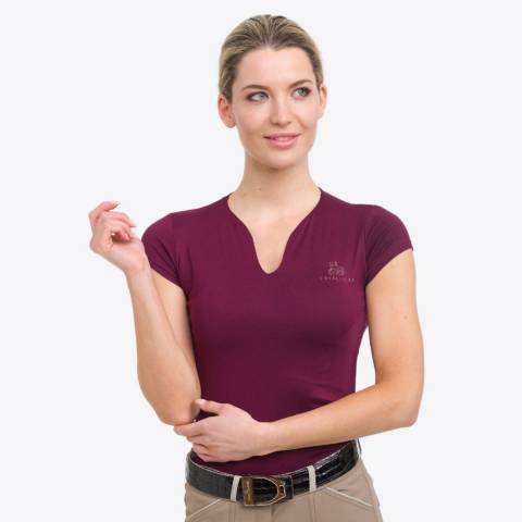 Tee-shirt technique &agrave; manches courtes ROSE GOLD - Cavalliera - Confort sup&eacute;rieur