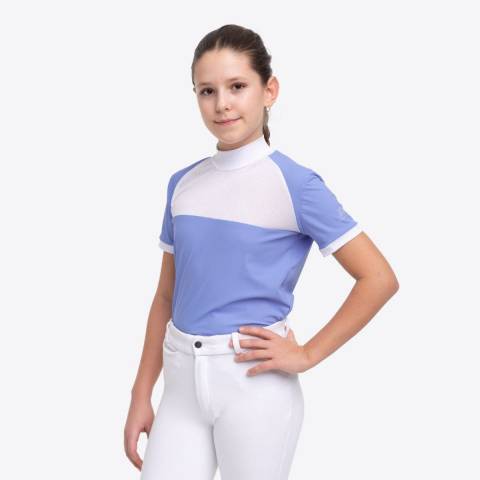 Chemise de concours technique BABY BLUE MESH KIDS - Cavalliera - Manches courtes