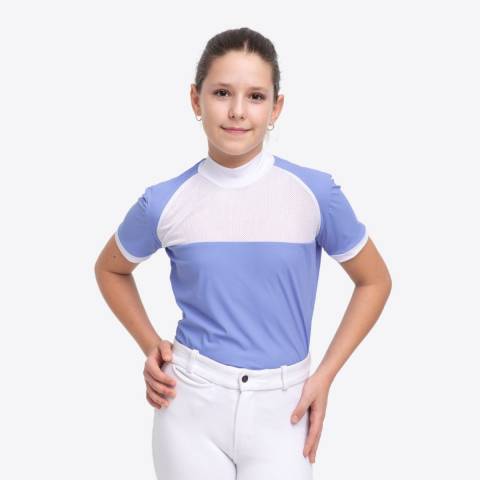 Chemise de concours technique BABY BLUE MESH KIDS - Cavalliera - Manches courtes