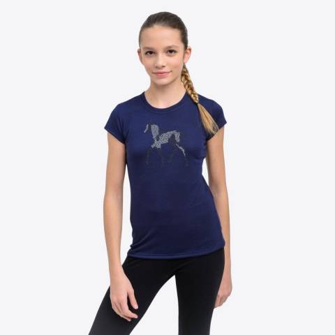 T-shirt &eacute;quitation enfant &agrave; manches courtes Sparkle - Cavalliera