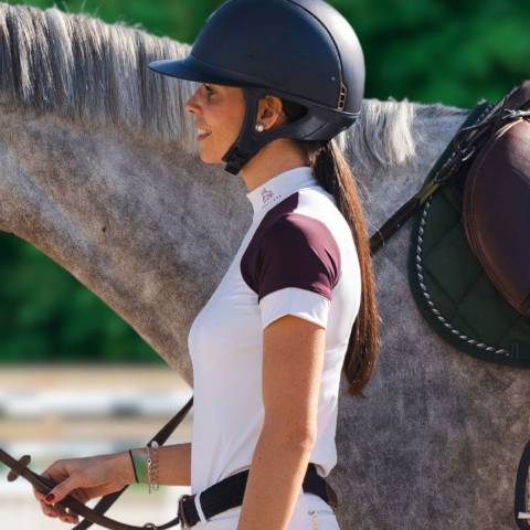 Chemise de concours SIMPLY DAME - Cavalliera - Manches courtes