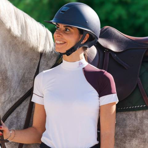 Chemise de concours SIMPLY DAME - Cavalliera - Manches courtes