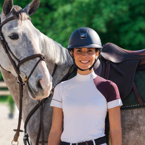 Chemise de concours SIMPLY DAME - Cavalliera - Manches courtes
